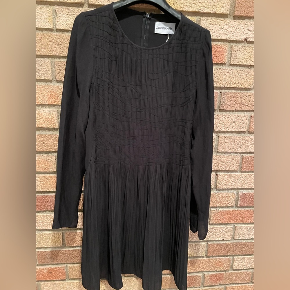 Zadig and Voltaire Black mini dress.  Size small new with tags